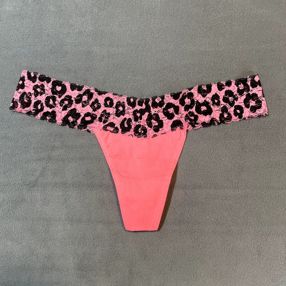 Victoria's Secret PINK 2012 Extra Low Rise Thong Panty Animal Print Leopard